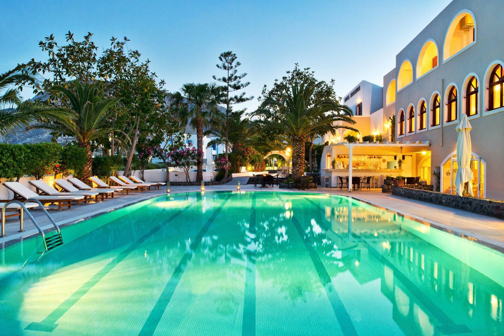 Makarios Hotel Kamári Esterno foto